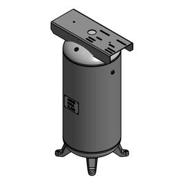 30 Gallon Air Tank with Vertical wth Feet and Top Plate 200 PSI ASME Coded | A10041
