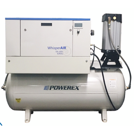 Powerex 10 HP Air Compressor Oilless Scroll 120 Gal Tank 31.2 CFM | 3-Phase | STES10B4