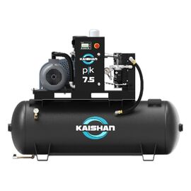 Kaishan 5 HP Rotary Screw Air Compressor, 16 CFM, 230/1/60, 80 Gallon Tank, PK T-005A3F0S8U