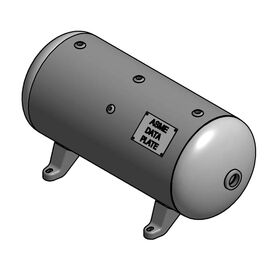Steelfab 20 Gallon Air Tank Horizontal, 14" x 33", 200 PSI, ASME, with Feet |  A10025