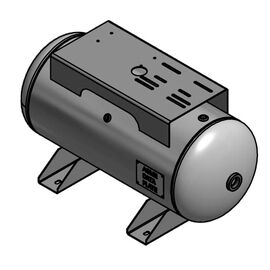 30 Gallon Air Tank Horizontal with Top Plate | A10028