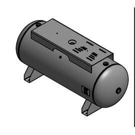 120 Gallon Air Tank Horizontal with Top Plate | A10034