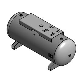 240 Gallon Air Tank Horizontal with Top Plate | A10038