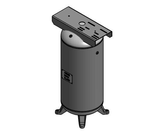 30 Gallon Air Tank with Vertical wth Feet and Top Plate 200 PSI ASME Coded | A10041