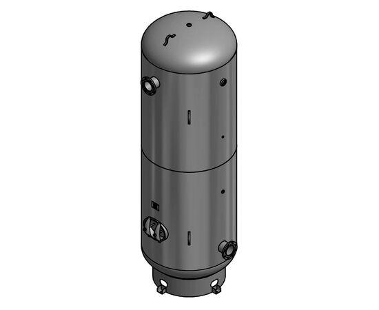 SteelFab C100898, 1,550 Gallon Air Tank Vertical with Skirt Rated for 165 PSI ASME Coded