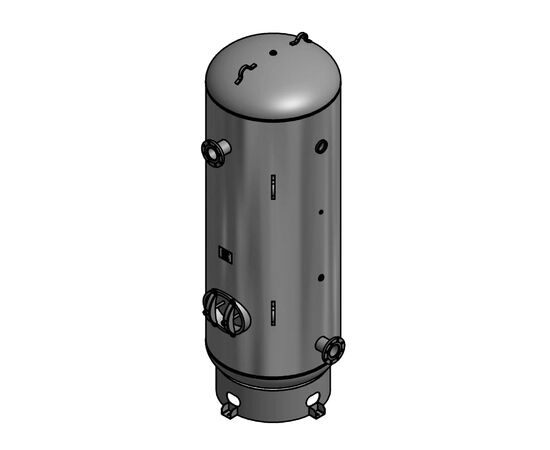 660 Gallon Air Tank with Skirt Vertical 200 PSI ASME Coded | C100950