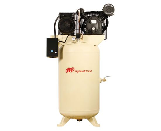 2475N5-P PREMIUM, Ingersoll Rand 5 HP Piston/Two Stage Air Compressor 80 Gallon Vertical Air Tank, 230-Volt, 1-Phase