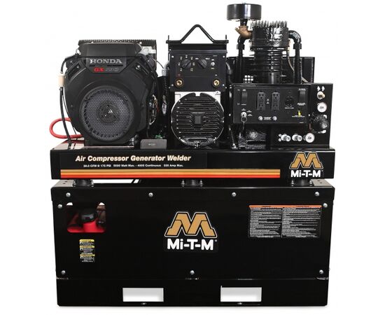 Mi-T-M AGW-SH22-20M, 20 Gallon Industrial Two Stage Compressor/Generator/Welder Combo