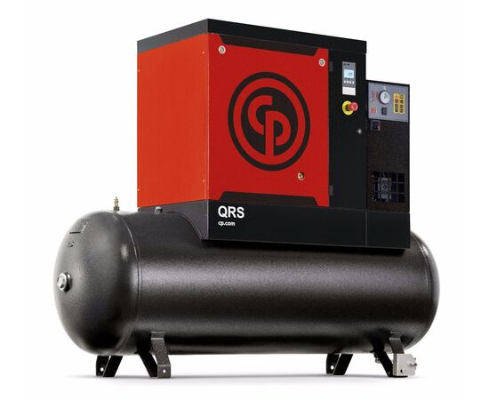 10 HP Rotary Screw Air Compressor 35.2 CFM, 150 PSI, 132 Gallon Tank & Dryer | QRS 10D 150 TM