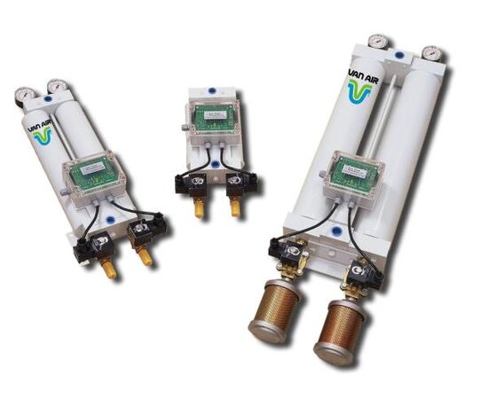 3 CFM -40°F Pressure Dew Point Heatless Desiccant Air Dryer | VAN AIR MHL-3