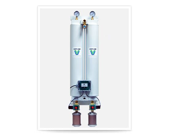 3 CFM -40°F Pressure Dew Point Heatless Desiccant Air Dryer | VAN AIR MHL-3