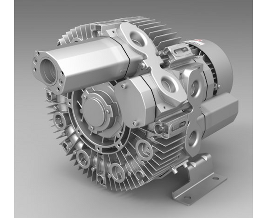 Airtech 50 CFM, 2.35 HP Vacuum/Pressure Multi-Stage Regenerative Blower, 1-Phase | 3BA7320-0AS75