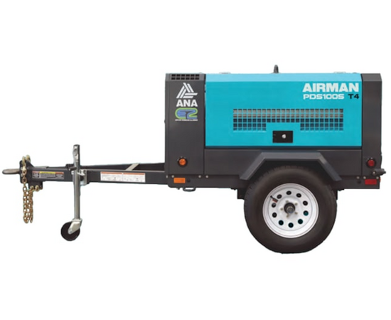 Airman PDS100S, 100 CFM Portable Diesel Rotary Screw Air Compressor