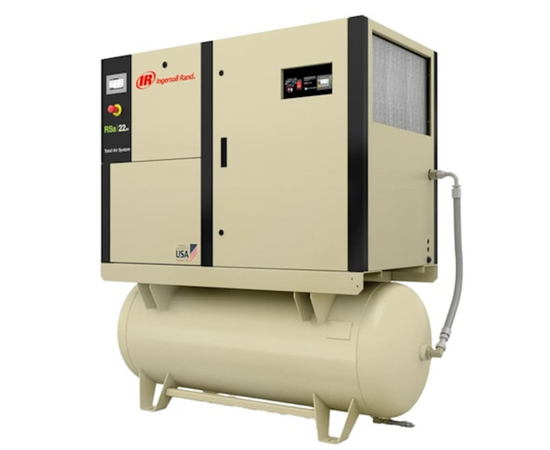 Ingersoll-Rand RSa15i-TAS TM, 20 HP Rotary Screw Air Compressor 81 CFM, Air Dryer and 120 Gallon Air Tank