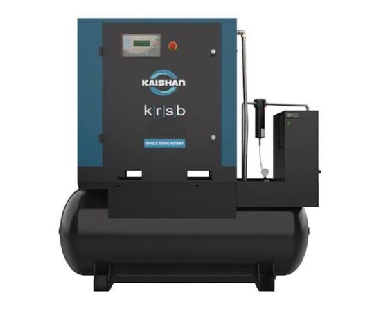 Kaishan KRST-010A2F8D8U, 10 HP Rotary Screw Air Compressor with Air Dryer & Tank, 37 CFM, 208/3/60