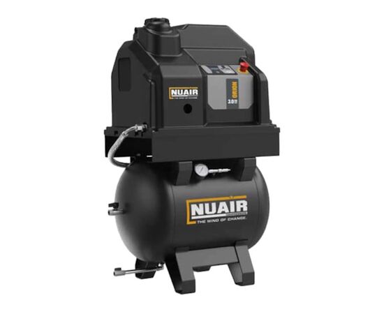 NUAIR 3 HP Rotary Screw Air Compressor, 11.7 CFM, 23 Gallon Tank, 230/1/60 | V72PC60NUL055