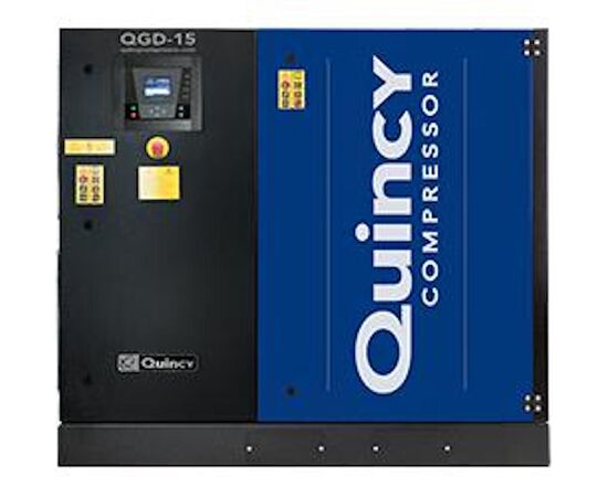 Quincy Compressor QGD-25, 25 HP Rotary Screw Air Compressor, 124 CFM