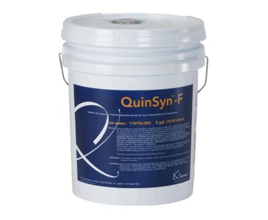 Quincy Compressor QuinSyn Food Grade F Air Compressor Oil, 5 Gallon | 110756-005