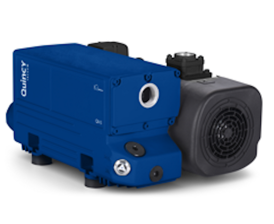 Quincy QV-2, 1.7 HP, 31.2 CFM Rotary Vane Vacuum Pump, 29.9 "HgV