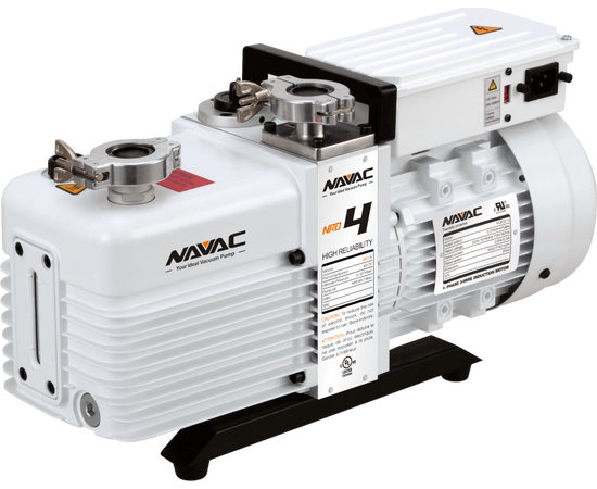 NAVAC NRD4, 0.5 HP, 115/230/1/60, Dual-Stage Oil-Sealed Rotary Vane Vacuum Pump