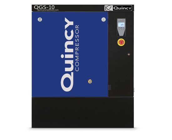 Quincy QGS 15 BM-3, 15 HP Rotary Screw Air Compressor, 55.9 CFM @ 125 PSI, 208-230/460-Volt, 3-Phase