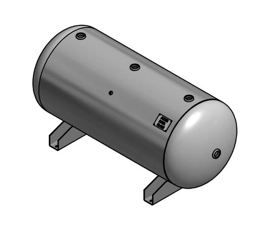 200 Gallon Air Tank Horizontal with Feet Only | A10035